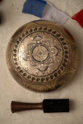 Load image into Gallery viewer, Tibetan Meditation Bowl - Green Tara Carved