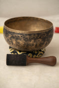 Load image into Gallery viewer, “Handcrafted Kopre singing bowl from Nepal with natural metal finish”