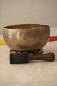 Load image into Gallery viewer, Handmade Kopre singing bowl from Nepal with natural finish