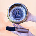 Load image into Gallery viewer, Buddha Carved Singing Bowl - Meditation Bowl