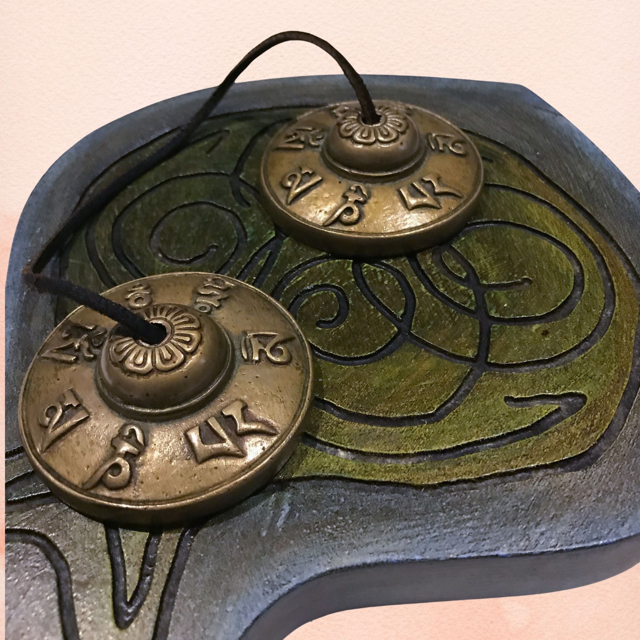 OM Mani Padme Hum Tingsha Bell or Cymbal