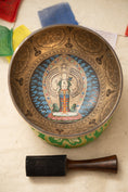 Load image into Gallery viewer, Avalokiteshvara Singing Bowl - Handcrafted Singing Bowl