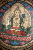 Load image into Gallery viewer, Tibetan Chenrezig Carved Singing Bowl - Meditation Bowl