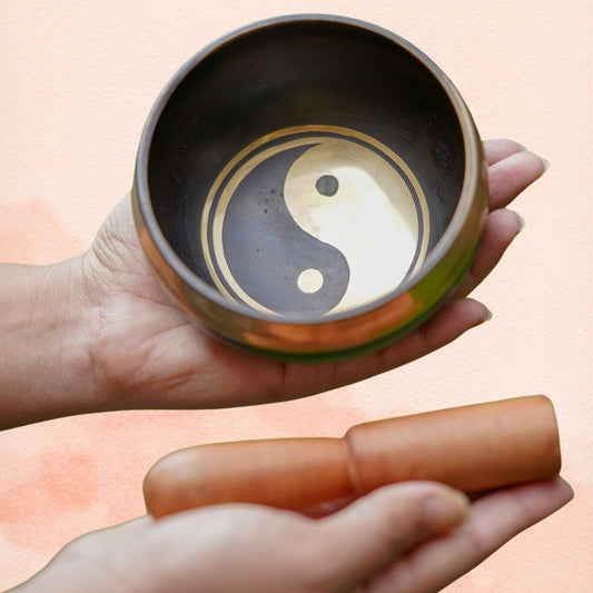 Ying Yang Singing Bowl - Handcrafted Bowl