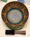 Load image into Gallery viewer, Kalachakra Symbol Singing Bowl - Tibetan Sound Healing Bowl