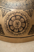 Load image into Gallery viewer, Kalachakra Symbol Singing Bowl - Tibetan Sound Healing Bowl