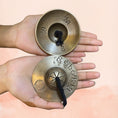 Load image into Gallery viewer, Moon Tingsha - Handcrafted Tingsha for sound healing.