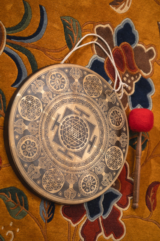 Shri Yantra Mandala Gong for meditation.
