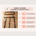 Load image into Gallery viewer, Assembly Instruction for rectangular Gong Stand
