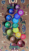Load and play video in Gallery viewer, Set of 7 singing bowls for chakra