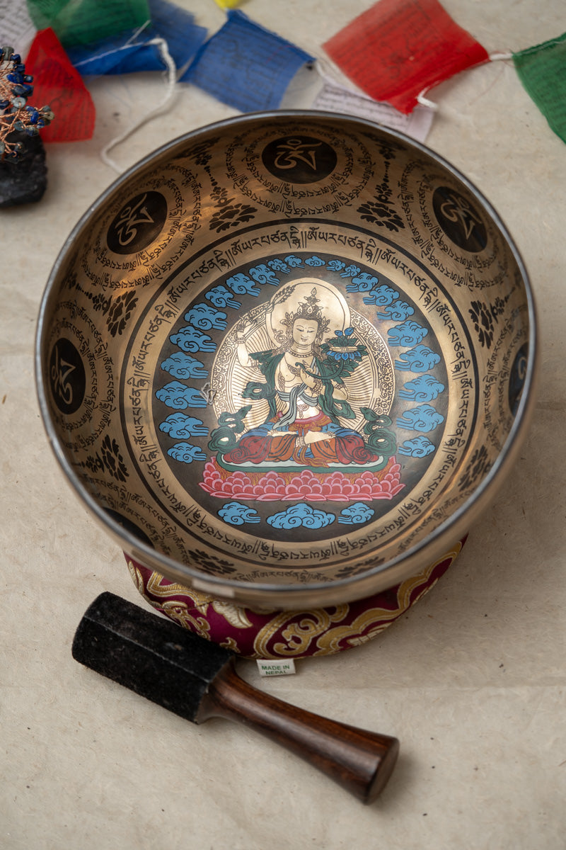 Manjushri Singing Bowl for meditation and sound healing.