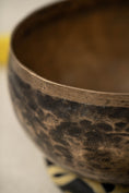 Load image into Gallery viewer, “Handcrafted Kopre singing bowl from Nepal with natural metal finish”
