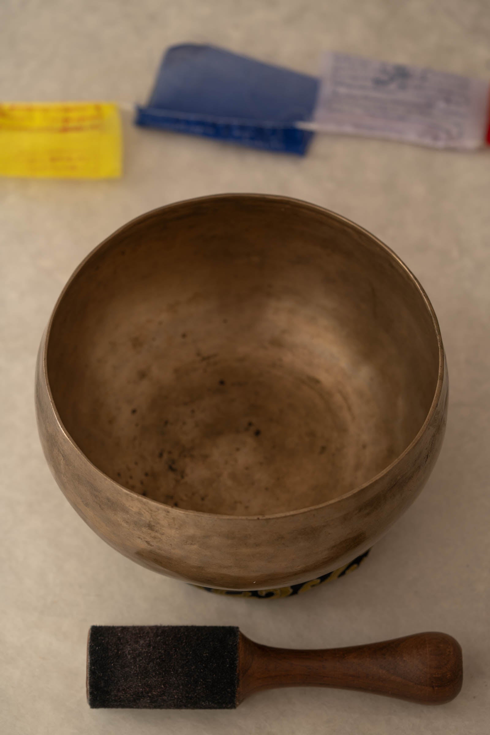 Handcrafted Kopre singing bowl supporting crown chakra alignment
