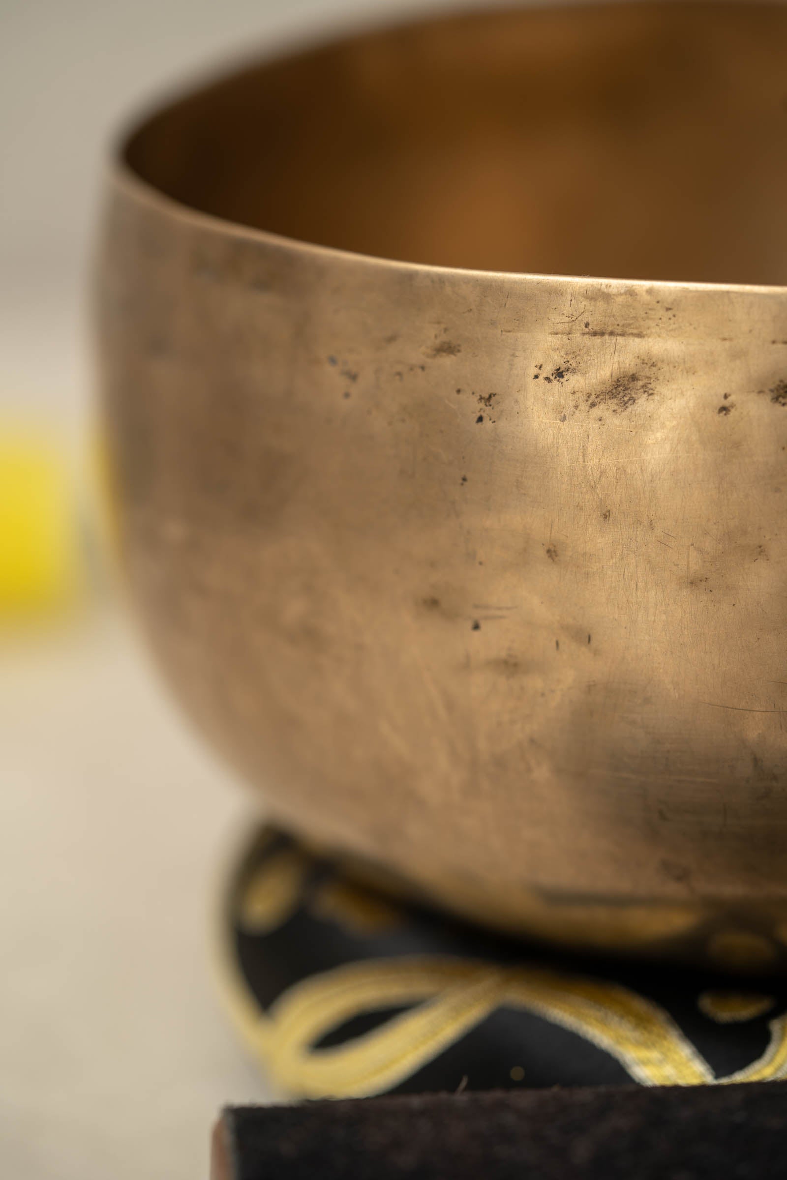 Himalayan Kopre bowl tuned to C3 root chakra frequency