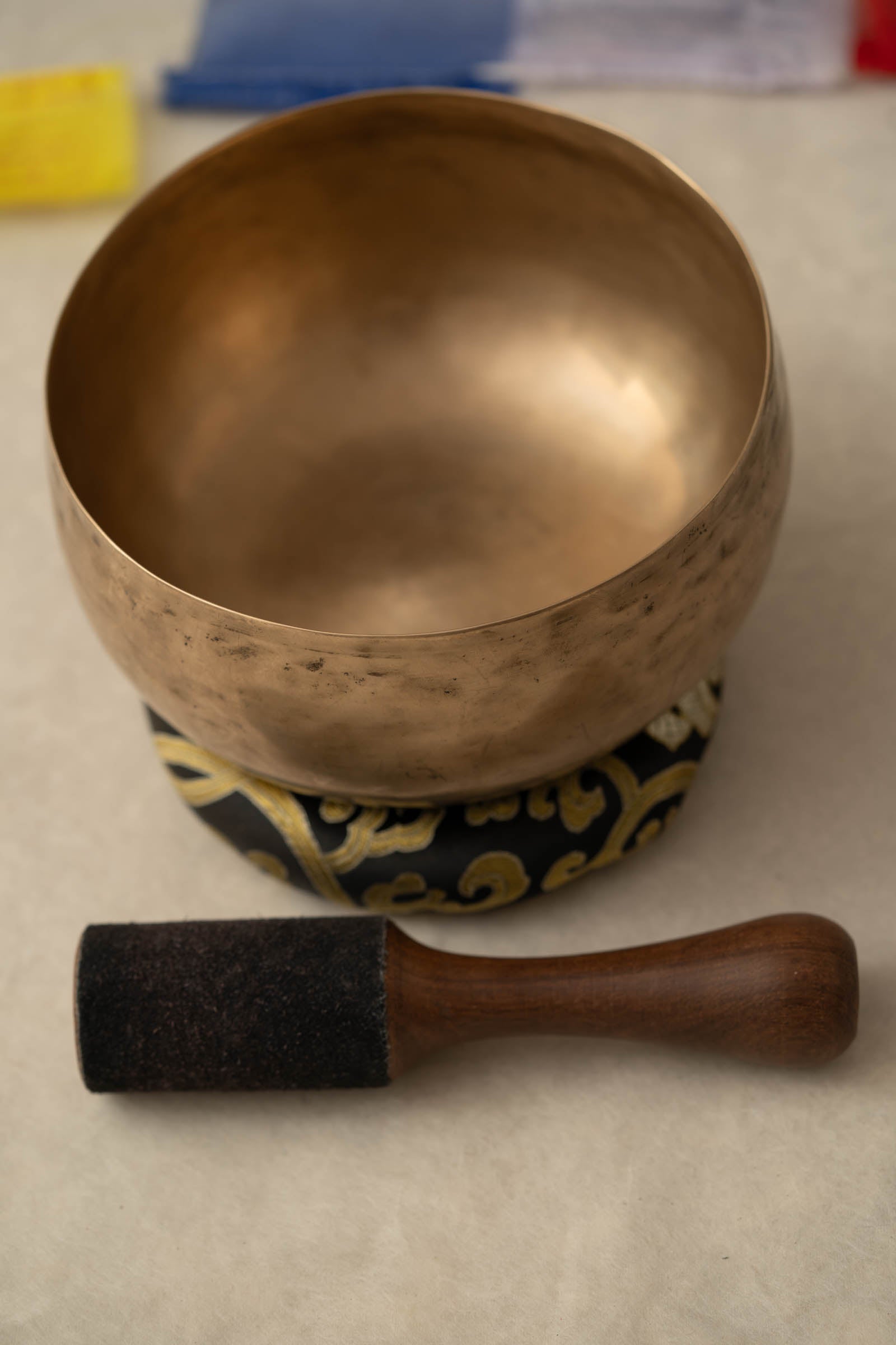 Himalayan Kopre bowl tuned to C3 root chakra frequency