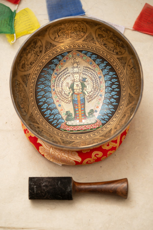 Avalokiteshvara Singing Bowl for Chakra Healing.