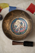 Load image into Gallery viewer, Green Tara Singing Bowl for sound and chakra healing.
