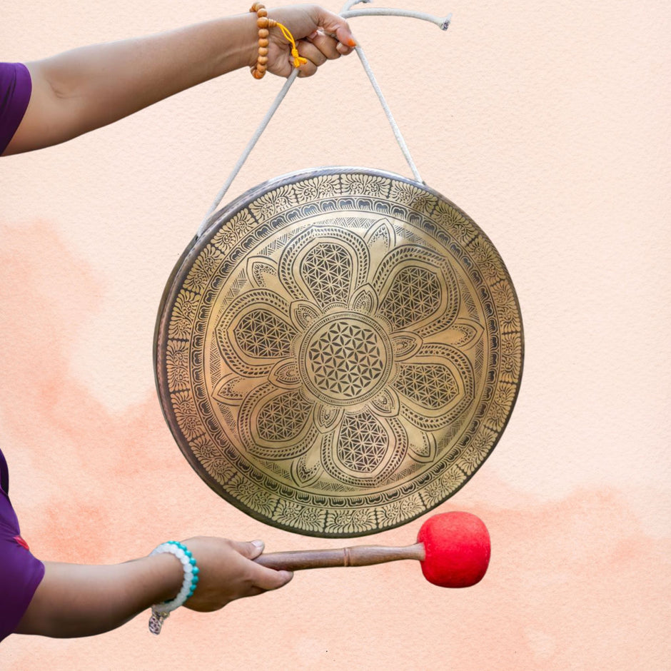 Flower of Life Healing Gong - Tibetan Gong for sound healing