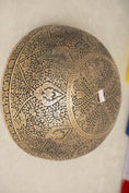 Load image into Gallery viewer, Tibetan Singing Bowl with hand-carved lotus design
