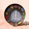 Load image into Gallery viewer, 7 Chakra singing bowl with  colors
