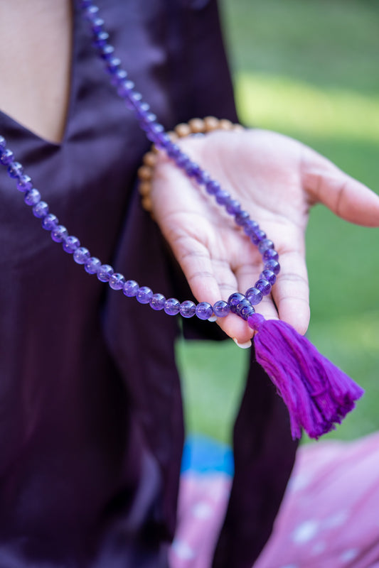 108 Beads Amethyst Mala