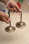 Load image into Gallery viewer, OM Carved Lotus Tingsha
