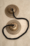Load image into Gallery viewer, OM Carved Lotus Tingsha
