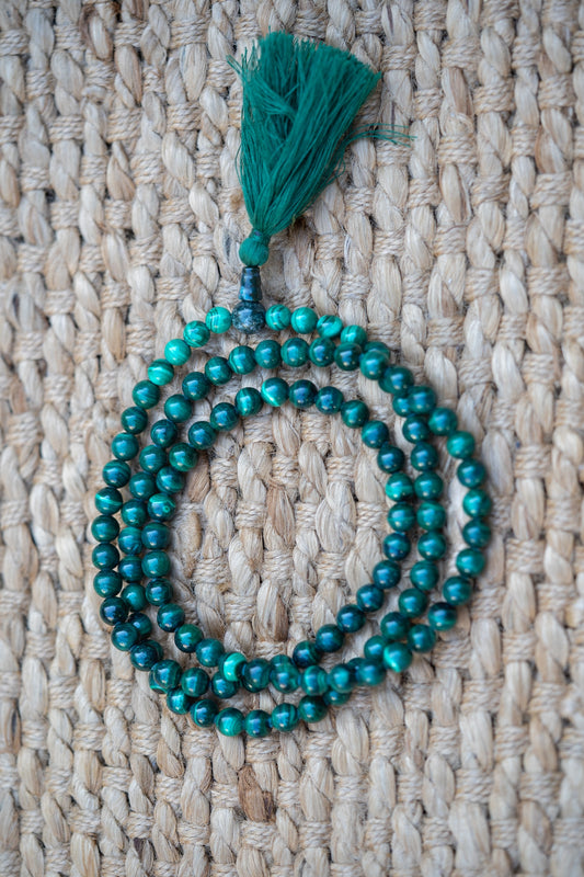  Malachite Mala - Meditation Bead
