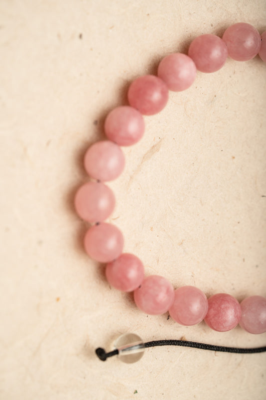 Pink Opal - Gentle Heart Stone Bracelet