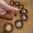 Load image into Gallery viewer, Full Moon Set of 7 Singing Bowls - Tibetan sound healing bowl
