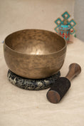 Load image into Gallery viewer, Thadobati Singing Bowl for Throat and Root Chakra
