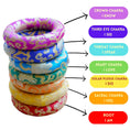 Load image into Gallery viewer, Singing Bowl Cushion with 7 Chakra colors
