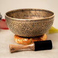 Load image into Gallery viewer, Carved Singing Bowl (Lower A4 & Higher D#3)
