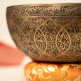 Load image into Gallery viewer, Carved Singing Bowl (Lower G3 & Higher C#5)
