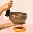 Load image into Gallery viewer, Carved Singing Bowl (Lower G3 & Higher C#5)
