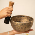 Load image into Gallery viewer, Carved Singing Bowl (Lower A4 & Higher D5)
