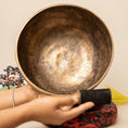 Load image into Gallery viewer, Carved Singing Bowl  (Lower A4 & Higher D4)
