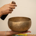 Load image into Gallery viewer, Thadobati Singing Bowl for Root and Third Eye Chakra
