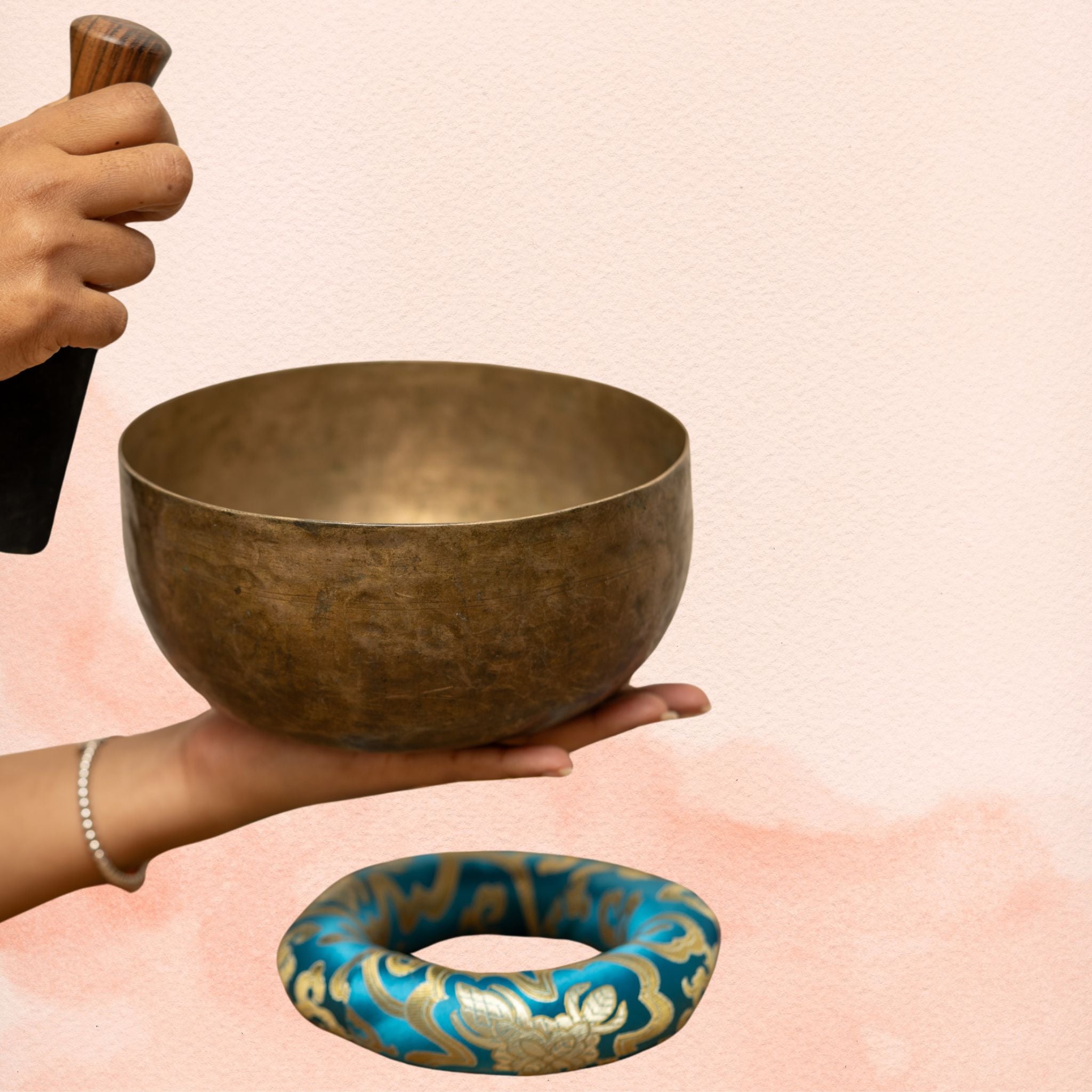 Thadobati Singing Bowl for Root and Heart Chakra