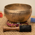 Load image into Gallery viewer, Thadobati Singing Bowl for Root and Third Eye Chakra
