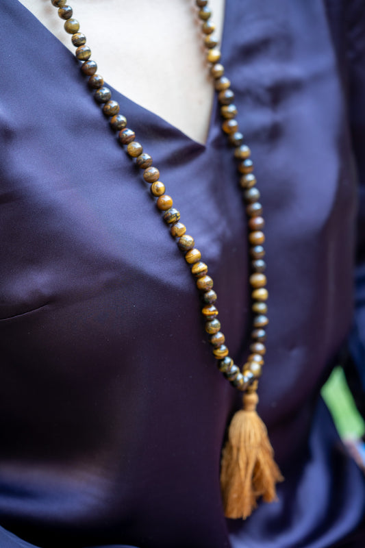  Tiger Eye Mala for daily meditation.