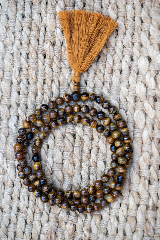  Tiger Eye Mala for daily meditation.